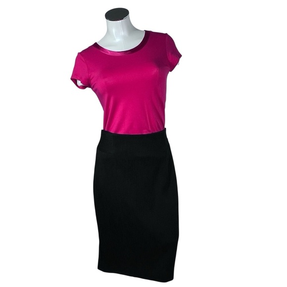 NWT CLASSIQUES ENTIER Black Lined Pencil Skirt Women's Size 12 - Picture 10 of 16